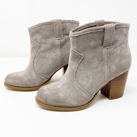 Splendid Shoes - Splendid • Lakota Grey Suede Leather Bootie 7